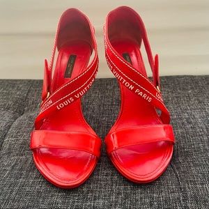 One day Sale 🎉 Authentic Louis Vuitton Red patent leather Heels 7.5